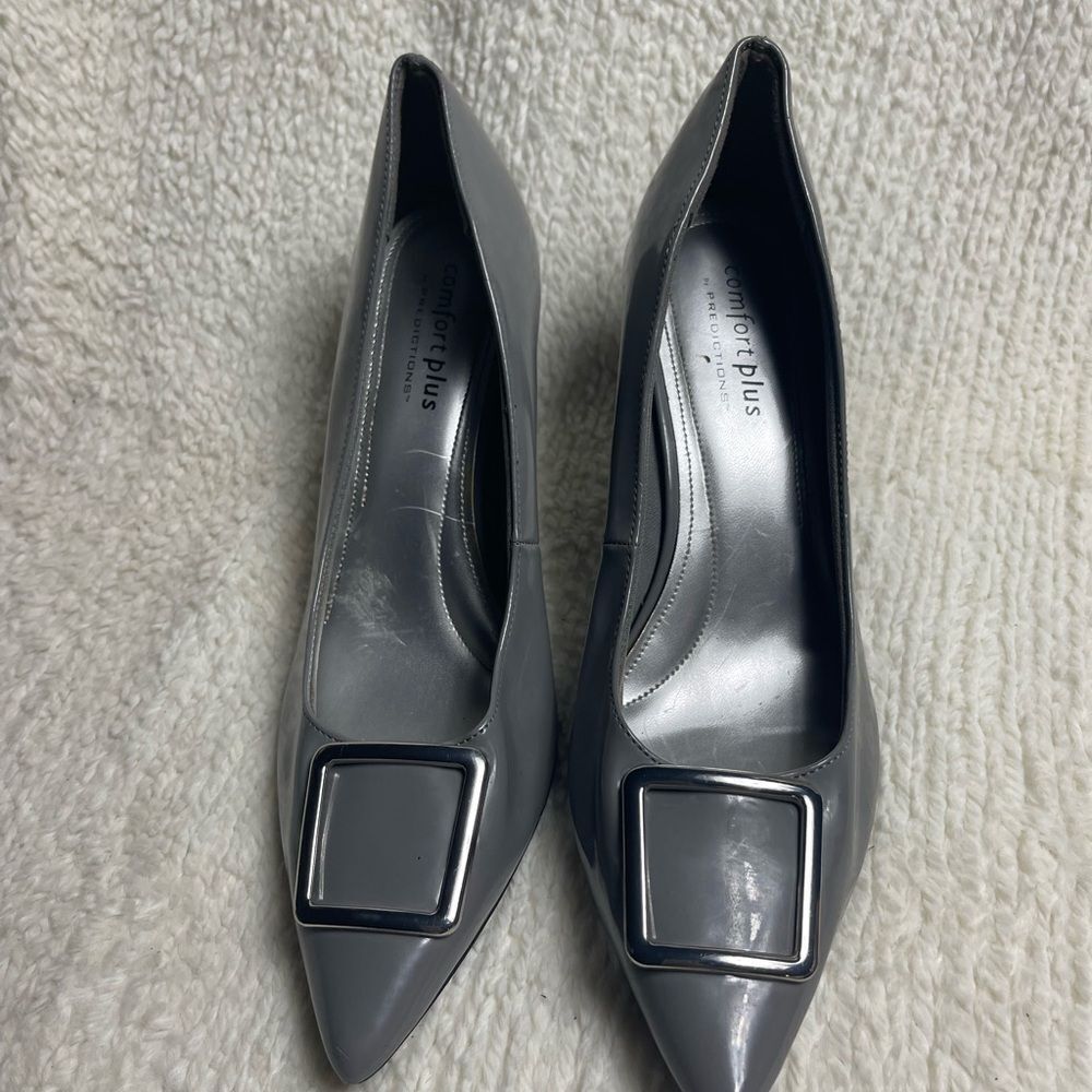 Comfort Plus by Predictions Women's Silver Heels